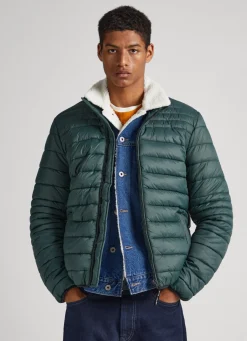 Men Pepe Jeans Nylon Puffer Jacket