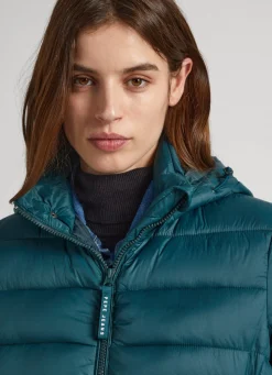 Women Pepe Jeans Nylon Puffer Jacket