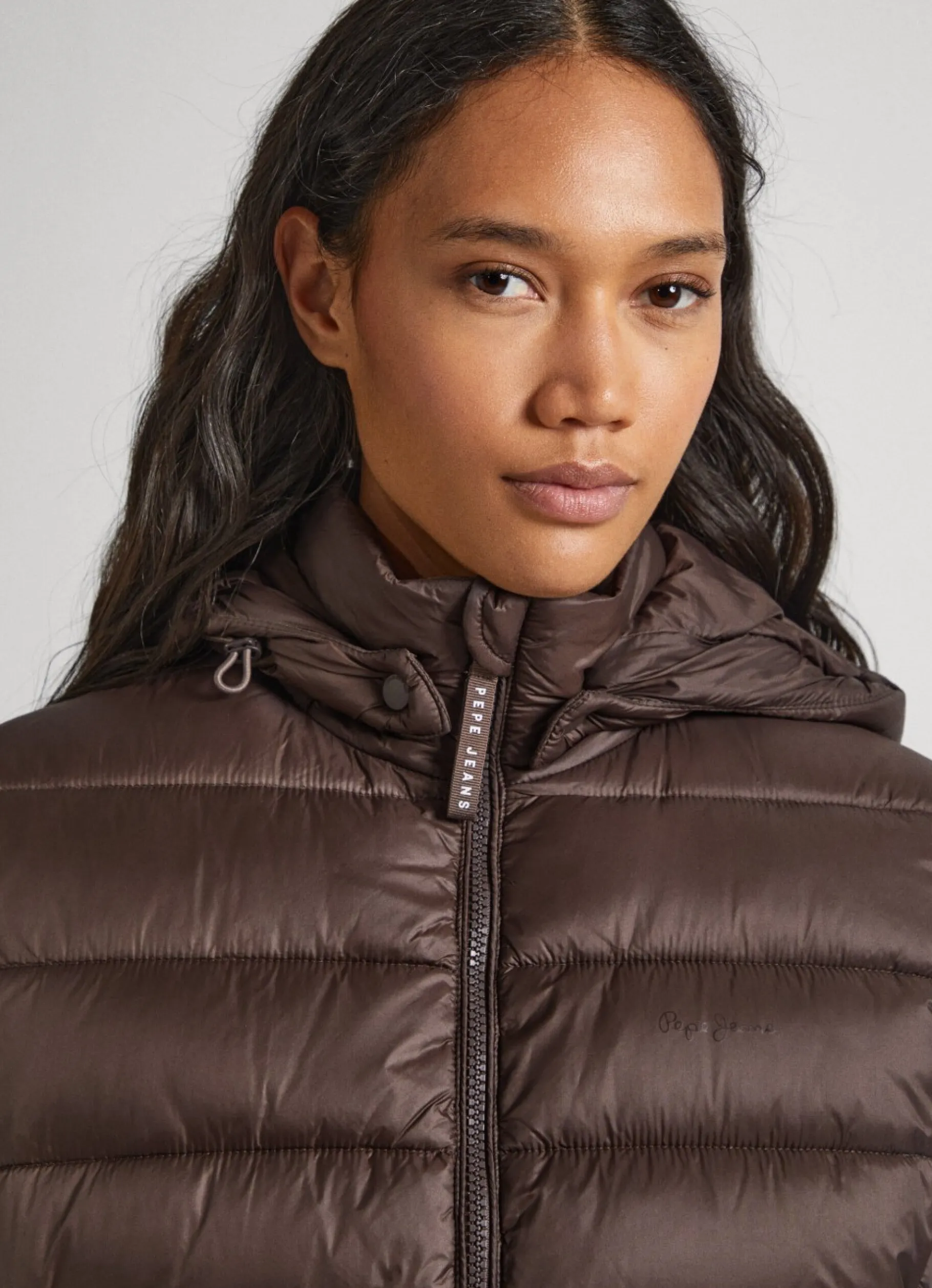 Women Pepe Jeans Nylon Puffer Jacket