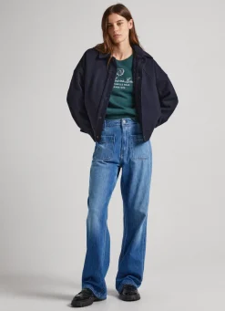 Women Pepe Jeans Nyomi Relaxed Fit High-Rise Jeans