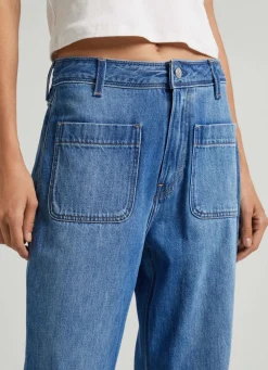 Women Pepe Jeans Nyomi Relaxed Fit High-Rise Jeans