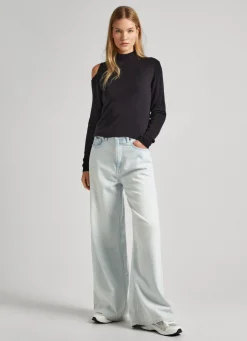 Women Pepe Jeans Open Shoulder Knit