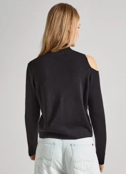 Women Pepe Jeans Open Shoulder Knit