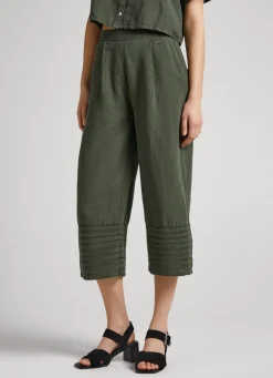 Women Pepe Jeans Openwork Palazzo Trousers