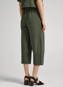 Women Pepe Jeans Openwork Palazzo Trousers