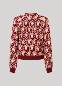 Women Pepe Jeans Ornamental Bomber Jacket