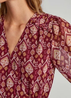 Women Pepe Jeans Ornamental Chiffon Dress