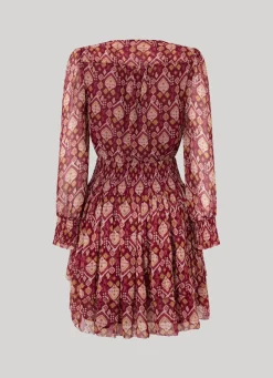 Women Pepe Jeans Ornamental Chiffon Dress