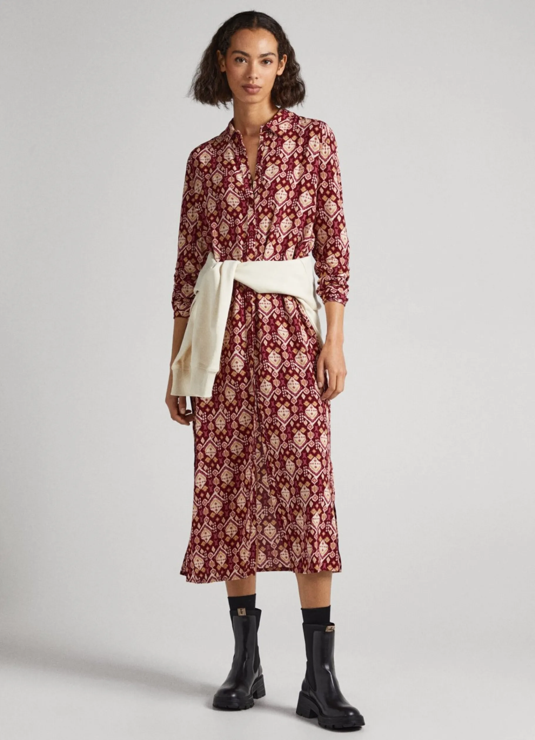 Women Pepe Jeans Ornamental Print Dress