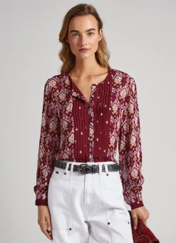 Women Pepe Jeans Ornamental Print Shirt