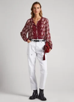 Women Pepe Jeans Ornamental Print Shirt