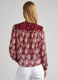Women Pepe Jeans Ornamental Print Shirt