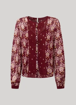 Women Pepe Jeans Ornamental Print Shirt