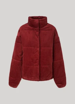 Women Pepe Jeans Oversized Corduroy Puffer Jacket
