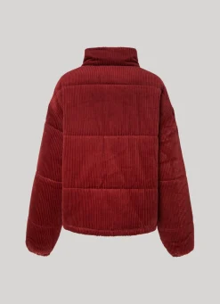 Women Pepe Jeans Oversized Corduroy Puffer Jacket