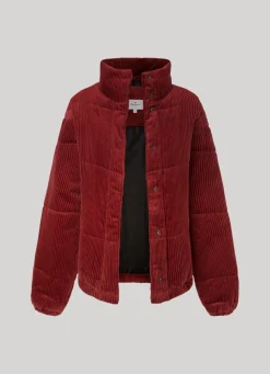 Women Pepe Jeans Oversized Corduroy Puffer Jacket