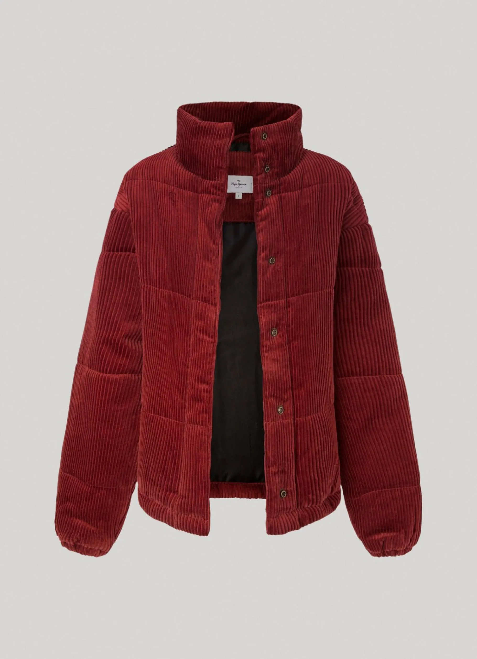 Women Pepe Jeans Oversized Corduroy Puffer Jacket