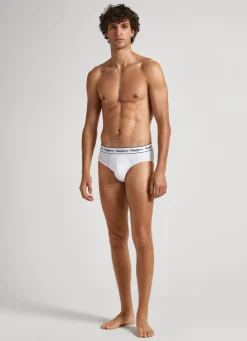 Men Pepe Jeans 3Pack Elastic Cotton Briefs