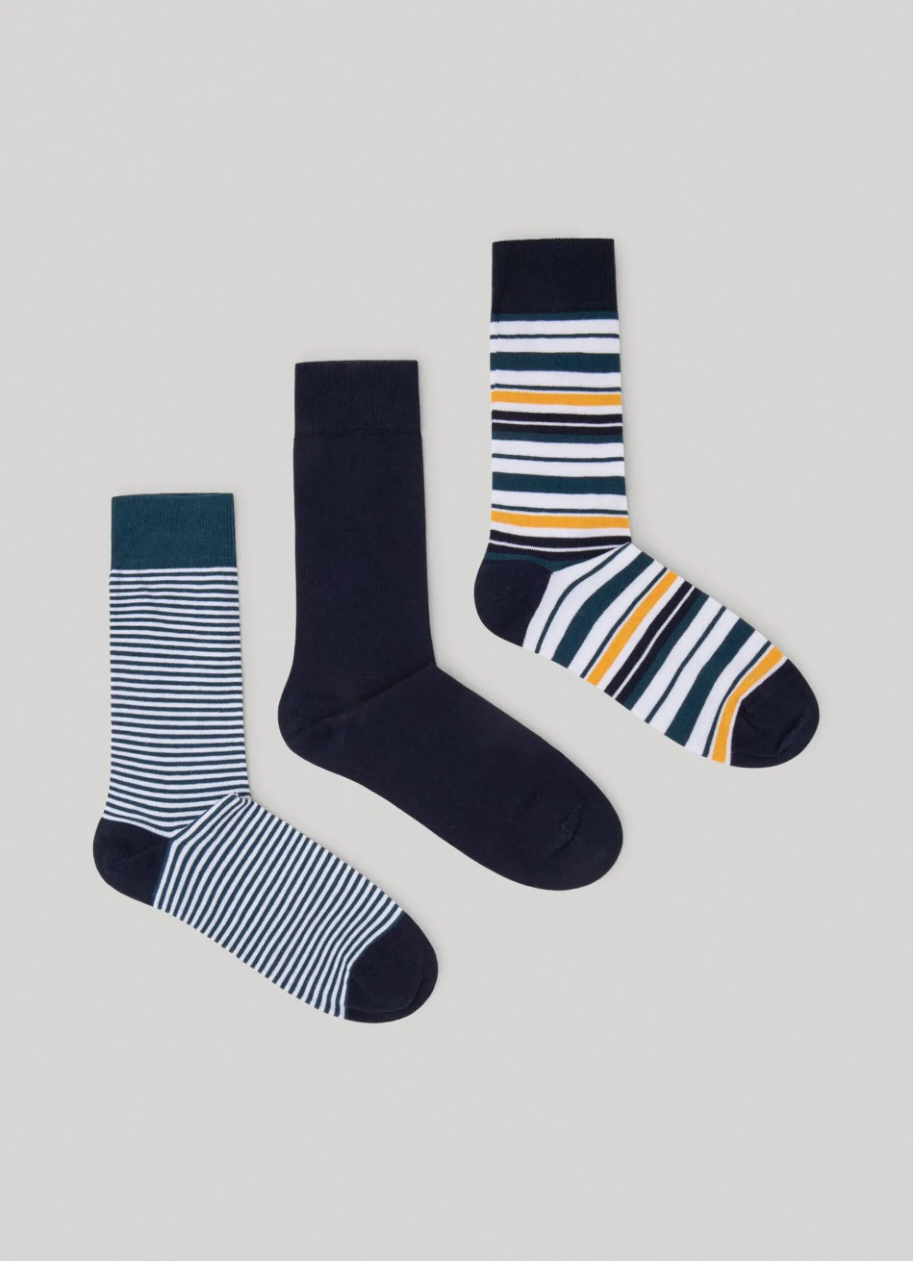 Men Pepe Jeans 3-Pack Mixed Crew Socks