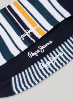 Men Pepe Jeans 3-Pack Mixed Crew Socks