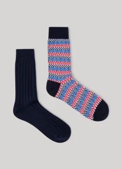 Men Pepe Jeans 2-Pack Mixed Crew Socks