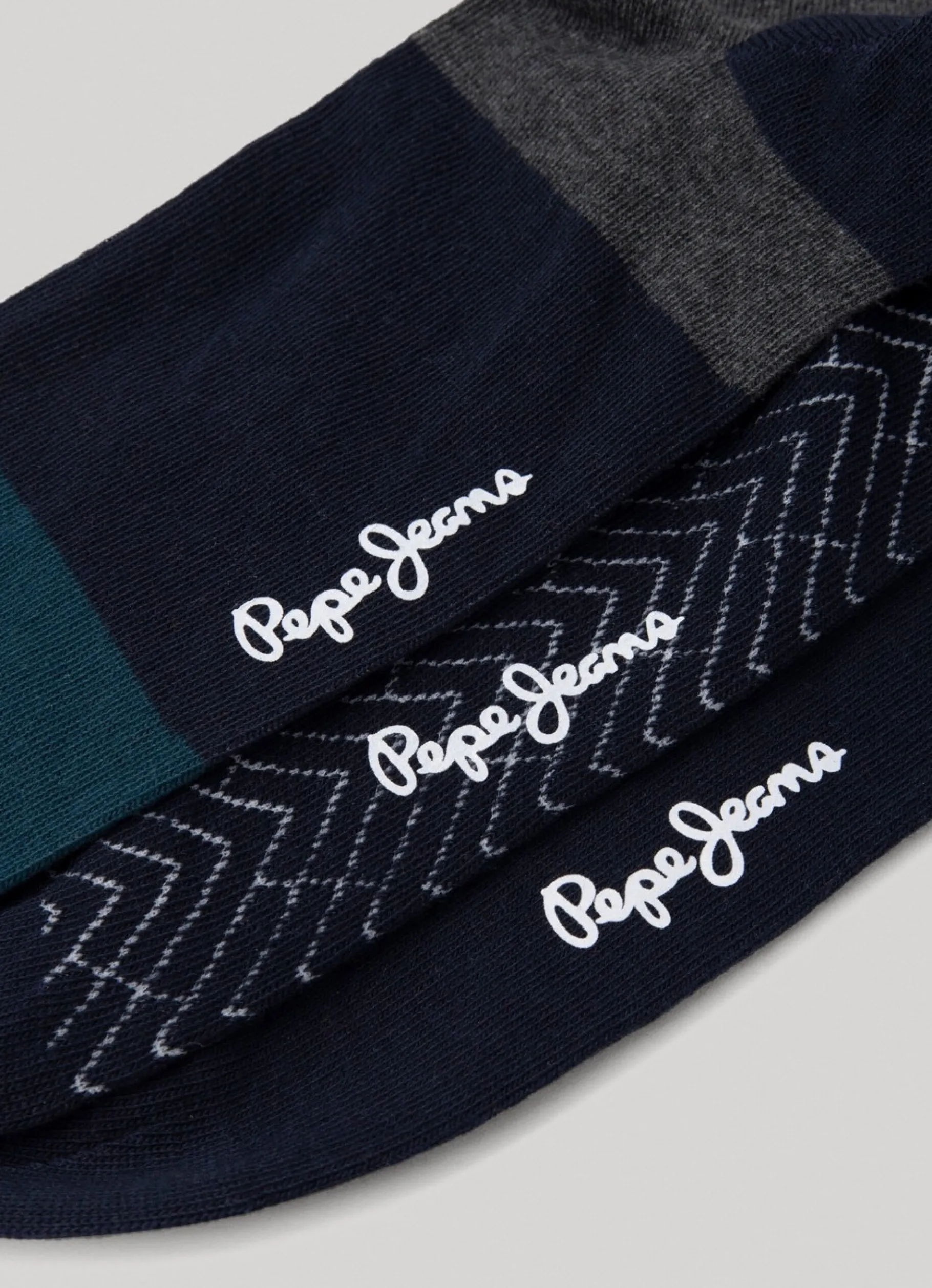 Men Pepe Jeans 3-Pack Mixed Crew Socks