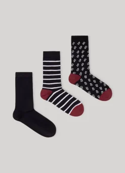 Women Pepe Jeans 3-Pack Mixed Crew Socks