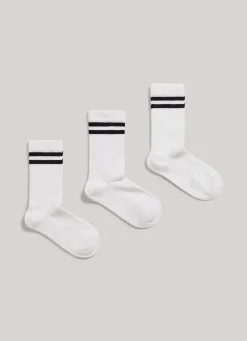 Women Pepe Jeans 3-Pack Ribbed Crew Socks