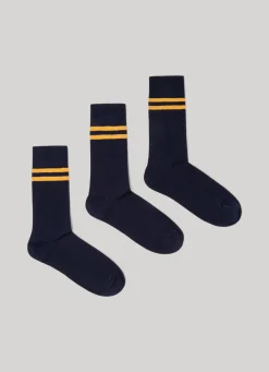 Men Pepe Jeans 3-Pack Ribbed Socks