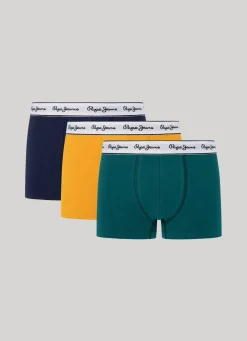 Men Pepe Jeans 3-Pack Solid Colour Boxers