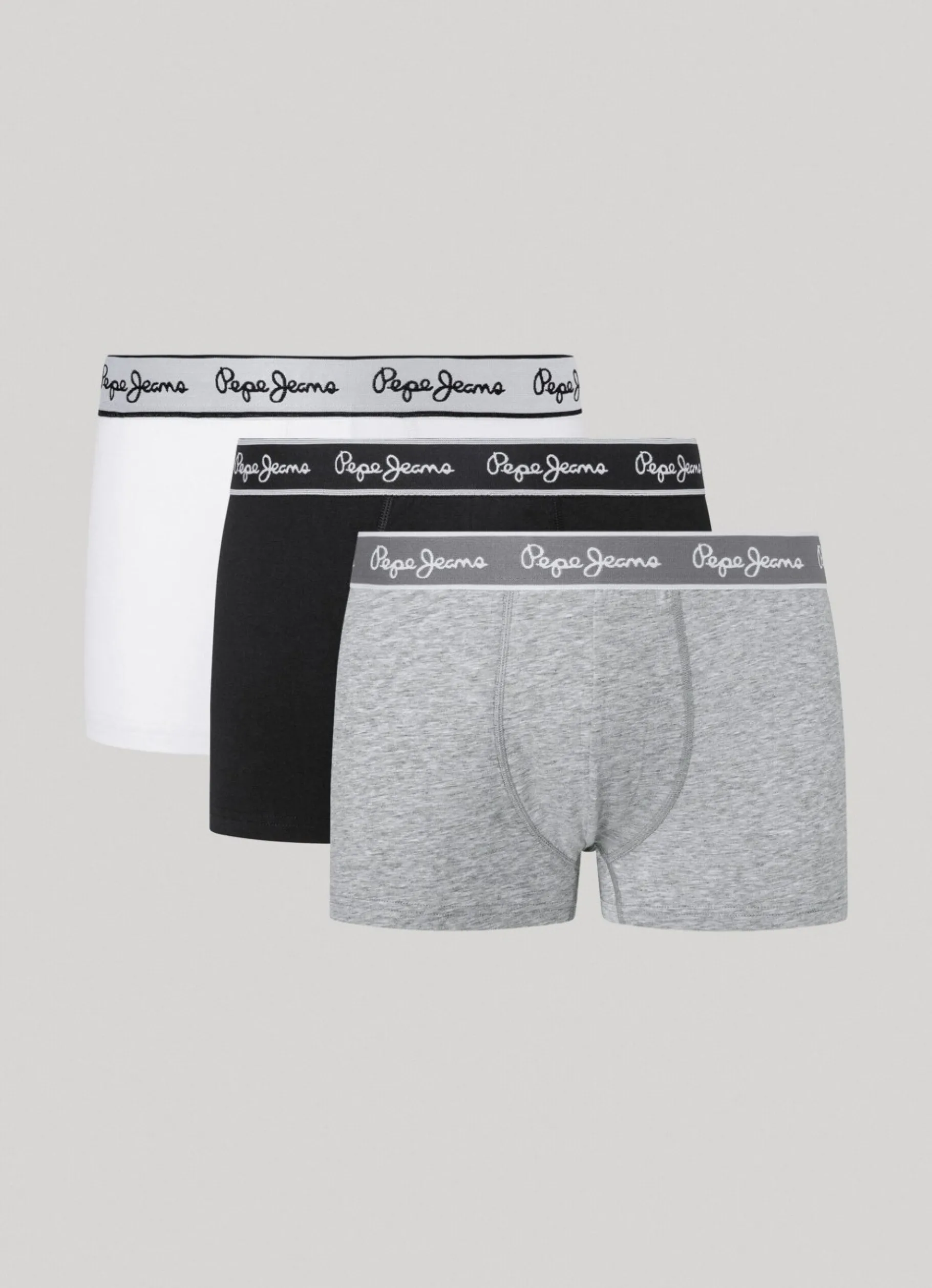 Men Pepe Jeans 3Pack Stretchy Cotton Boxers