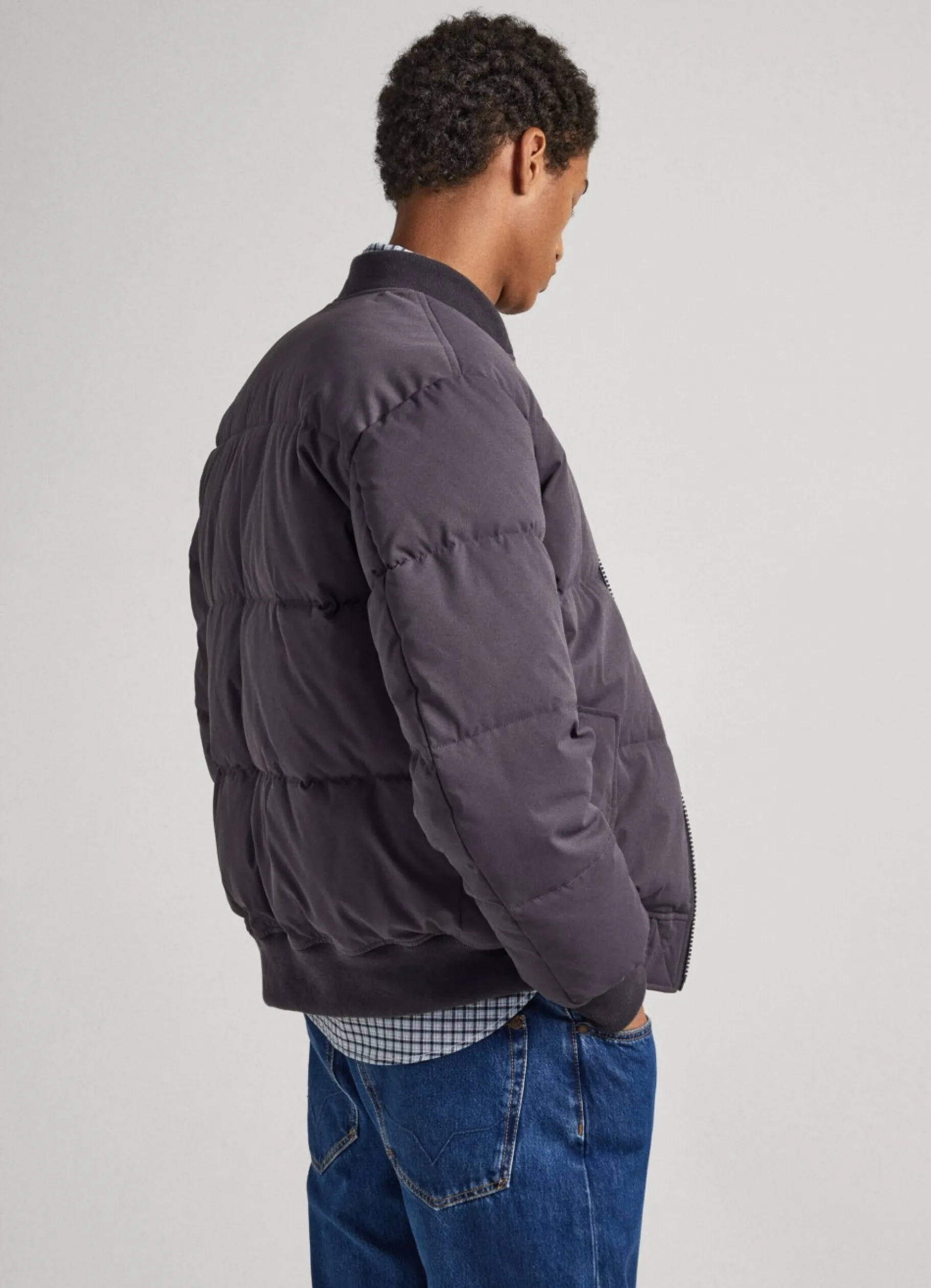 Men Pepe Jeans Padded Bomber Jacket