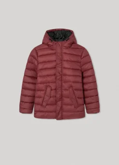 Boy Pepe Jeans Padded Down Jacket With Hood
