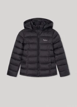 Girl Pepe Jeans Padded Hooded Puffer Jacket