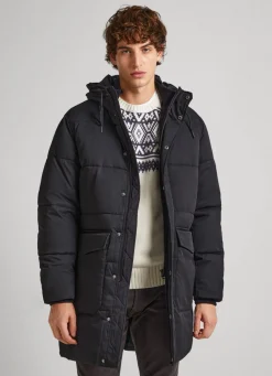 Men Pepe Jeans Padded Parka With Hood