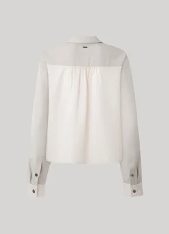 Women Pepe Jeans Patch Effect Shirt