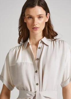 Women Pepe Jeans Patch-Effect Dress