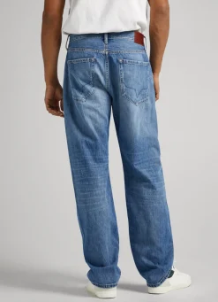 Men Pepe Jeans Penn Relaxed Fit Drop-Rise Jeans