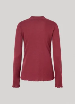 Women Pepe Jeans Perkins Collar Long Sleeve T-Shirt