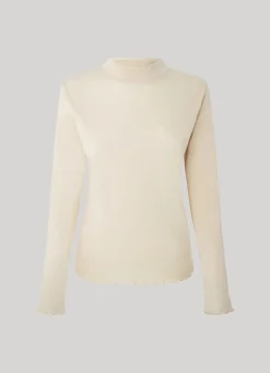 Women Pepe Jeans Perkins Collar Long Sleeve T-Shirt