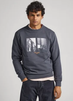 Men Pepe Jeans Photo Print Sweatshirt