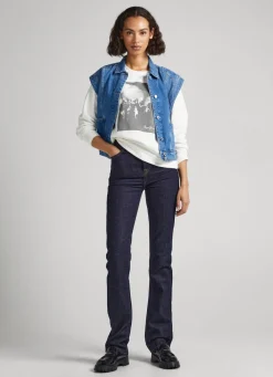Women Pepe Jeans Photo Print Sweatshirt