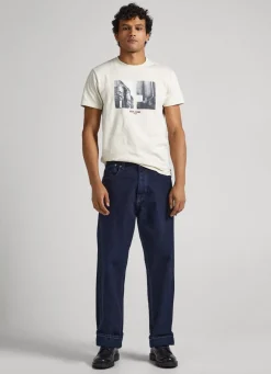 Men Pepe Jeans Photo Print T-Shirt