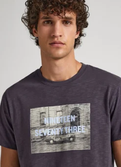 Men Pepe Jeans Photo Print T-Shirt