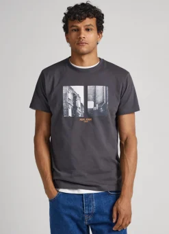 Men Pepe Jeans Photo Print T-Shirt