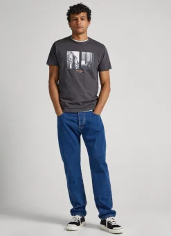 Men Pepe Jeans Photo Print T-Shirt