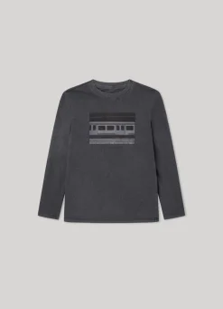 Boy Pepe Jeans Photo Print T-Shirt