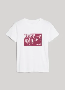 Women Pepe Jeans Photo Print T-Shirt