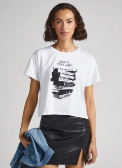 Women Pepe Jeans Photo Print T-Shirt