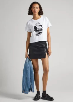 Women Pepe Jeans Photo Print T-Shirt